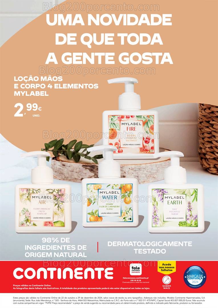 Antevisão Folheto CONTINENTE Novidades Promoções de 22 outubro a 29 dezembro