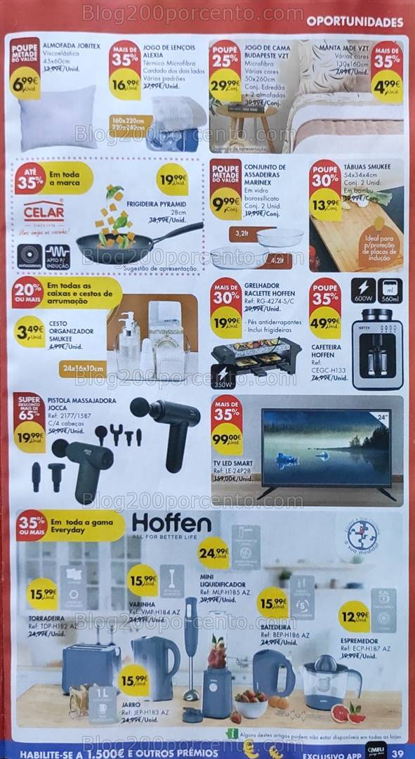 Antevisão Folheto PINGO DOCE Bazar Promoções de 15 a 21 outubro