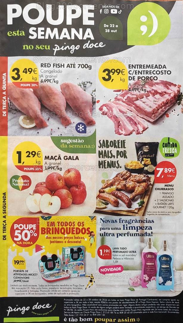 Antevisão Folheto PINGO DOCE Promoções de 22 a 28 outubro