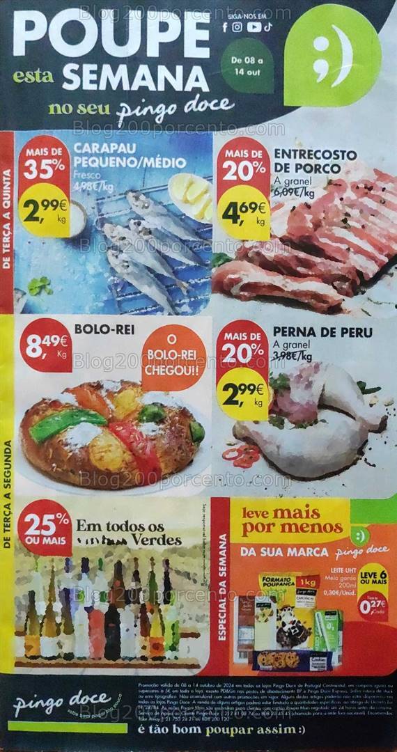 Antevisão Folheto PINGO DOCE Promoções de 8 a 14 outubro