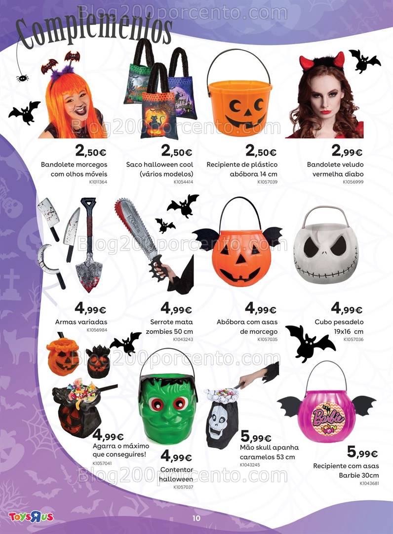 Antevisão Folheto TOYSRUS Halloween Promoções de 1 a 31 outubro