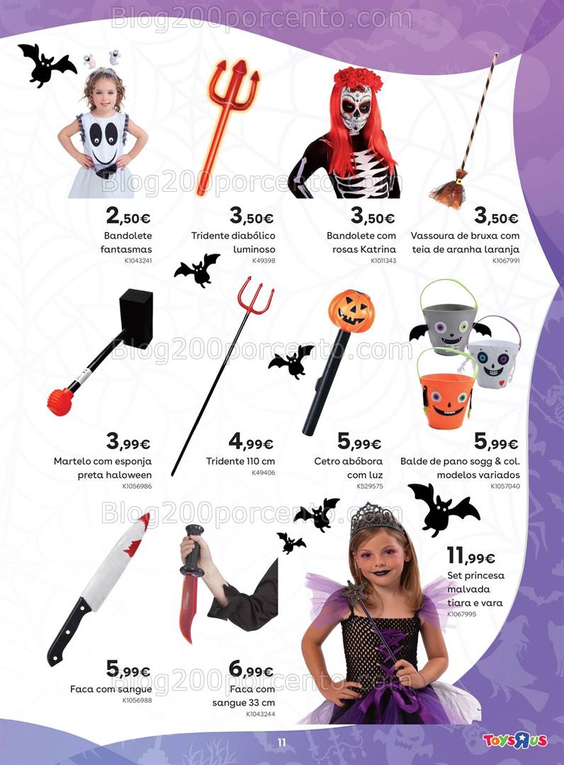 Antevisão Folheto TOYSRUS Halloween Promoções de 1 a 31 outubro