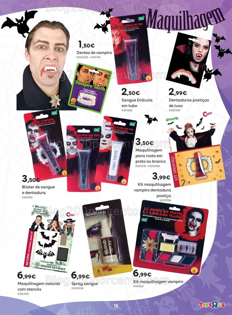 Antevisão Folheto TOYSRUS Halloween Promoções de 1 a 31 outubro