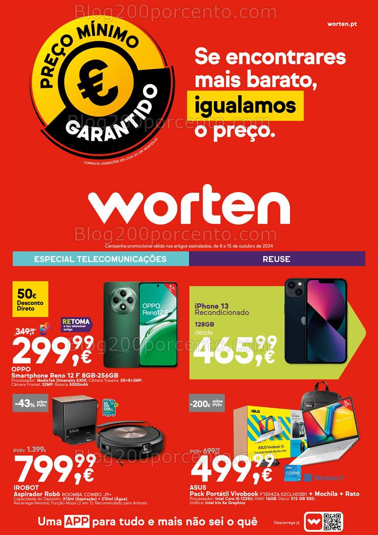 Antevisão Folheto WORTEN Promoções de 8 a 15 outubro