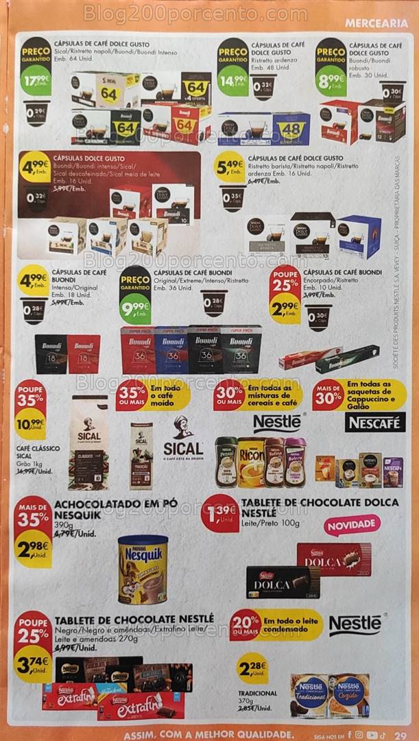 Antevisão Folheto PINGO DOCE Promoções de 29 outubro a 4 novembro