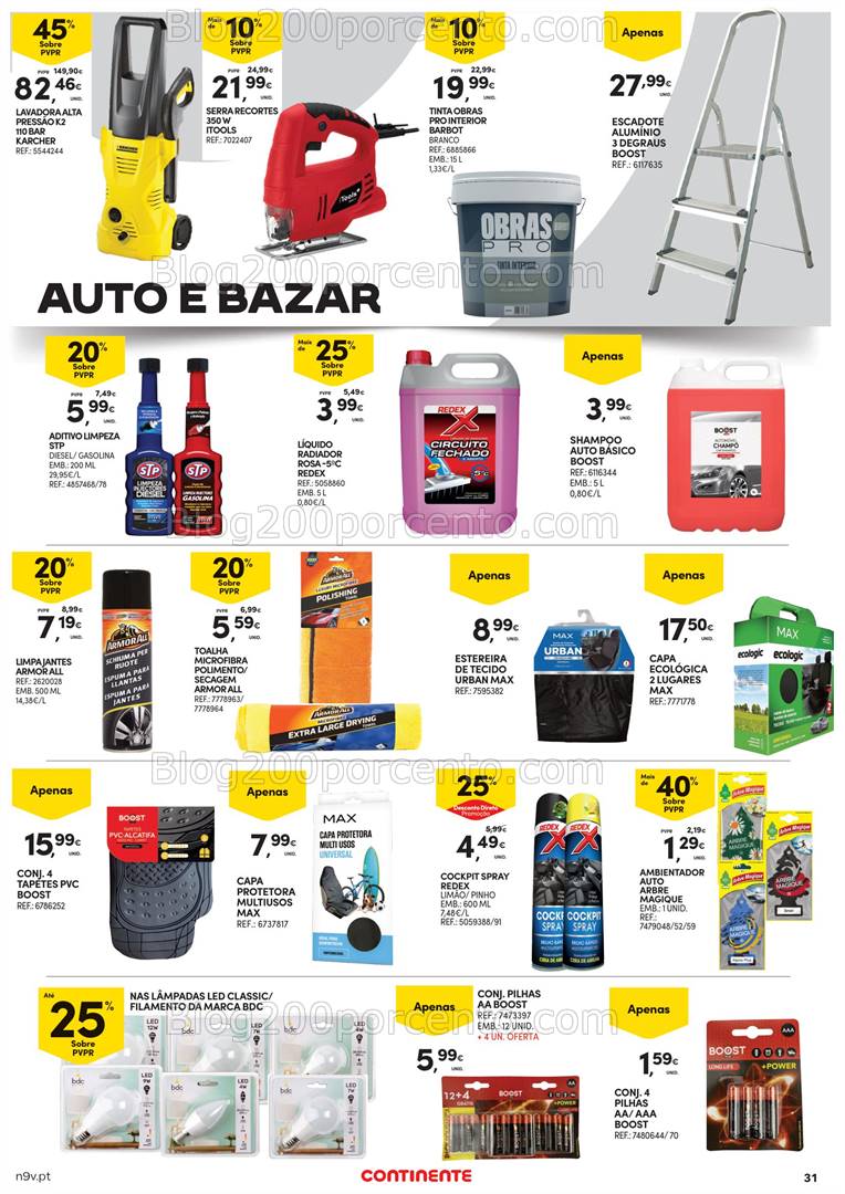 Antevisão Folheto CONTINENTE Bazar Açores Promoções de 24 outubro a 6 novembro