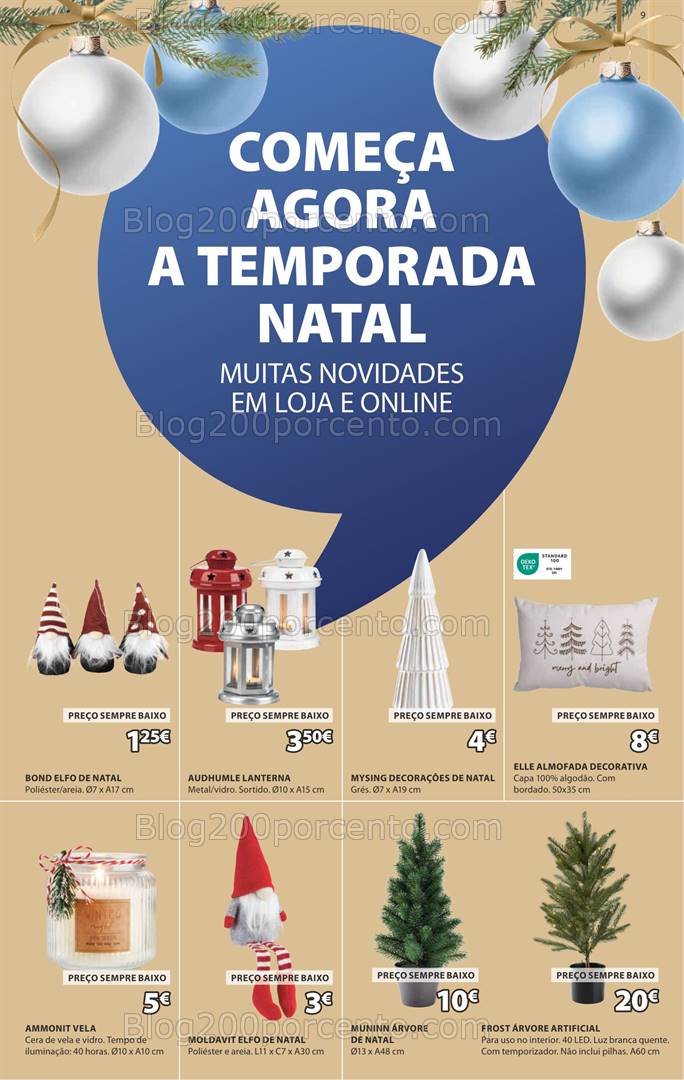 Antevisão Folheto JYSK Natal Promoções de 31 outubro a 1 dezembro