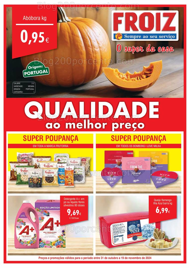 Antevisão Folheto FROIZ Promoções de 30 outubro a 19 novembro