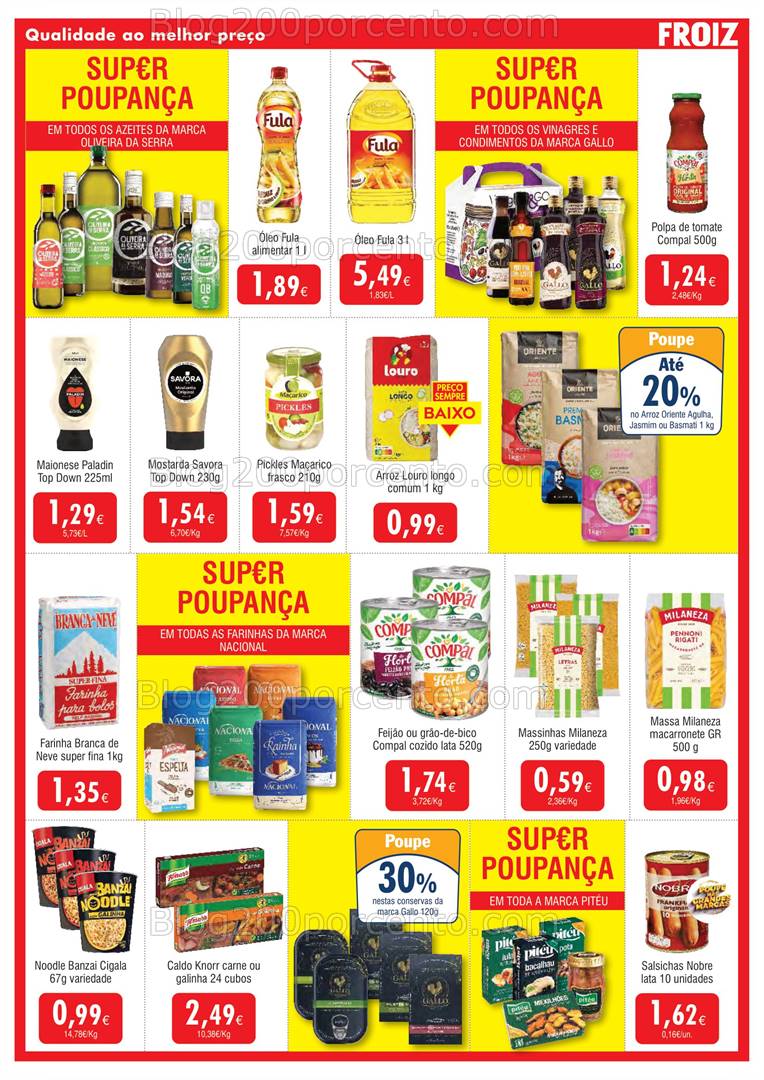 Antevisão Folheto FROIZ Promoções de 30 outubro a 19 novembro