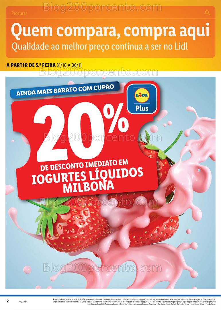 Antevisão Folheto LIDL Extra Promoções de 31 outubro a 6 novembro