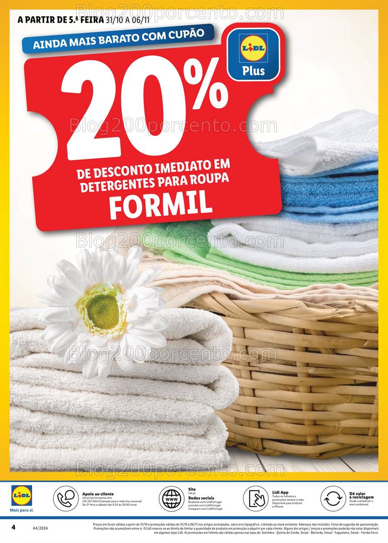 Antevisão Folheto LIDL Extra Promoções de 31 outubro a 6 novembro