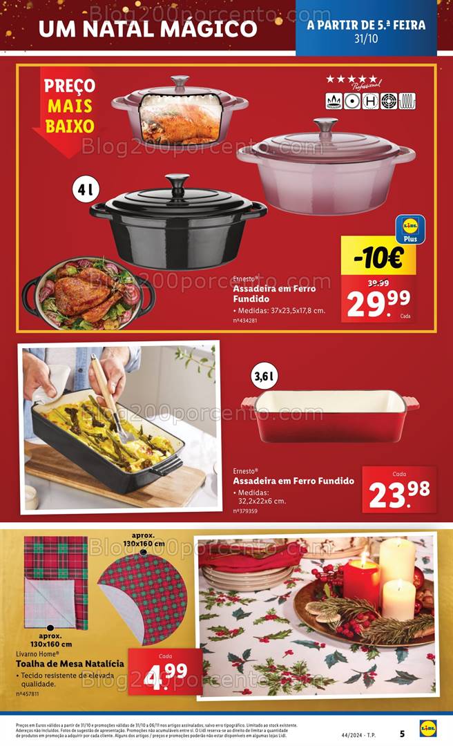 Antevisão Folheto LIDL Natal Mágico Promoções a partir de 31 outubro