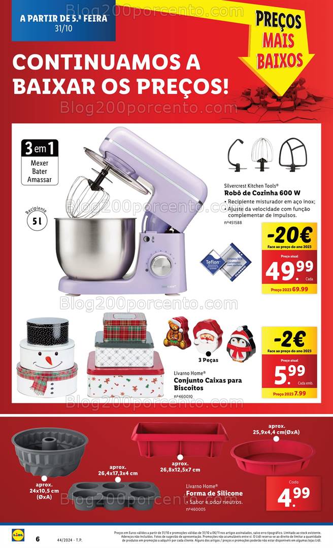 Antevisão Folheto LIDL Natal Mágico Promoções a partir de 31 outubro