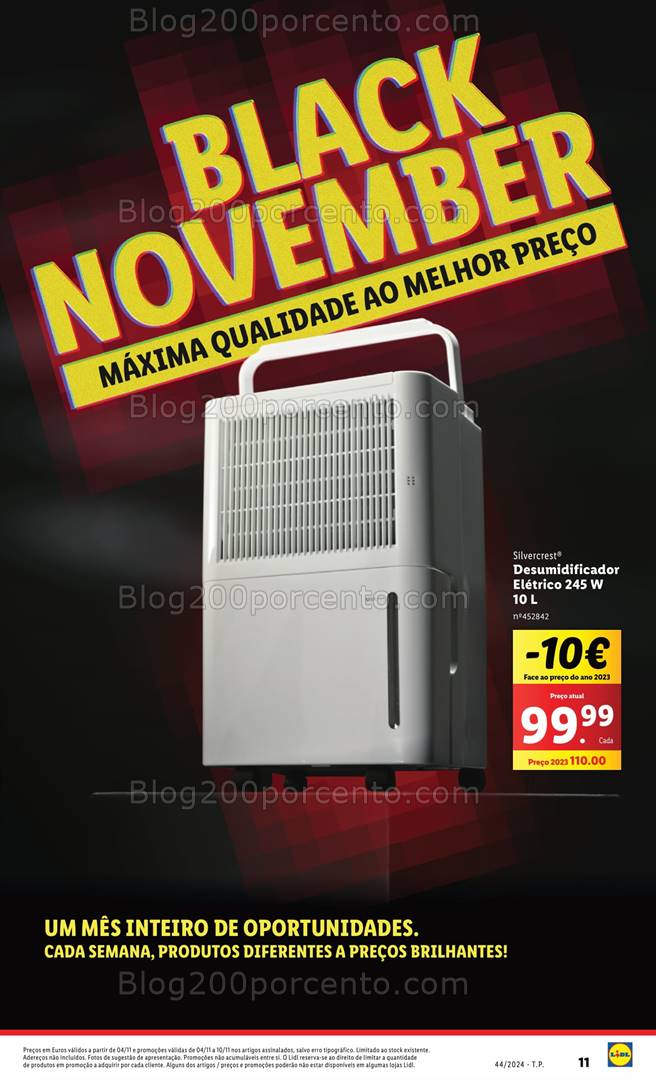 Antevisão Folheto LIDL Black November Promoções de 31 outubro a 6 novembro