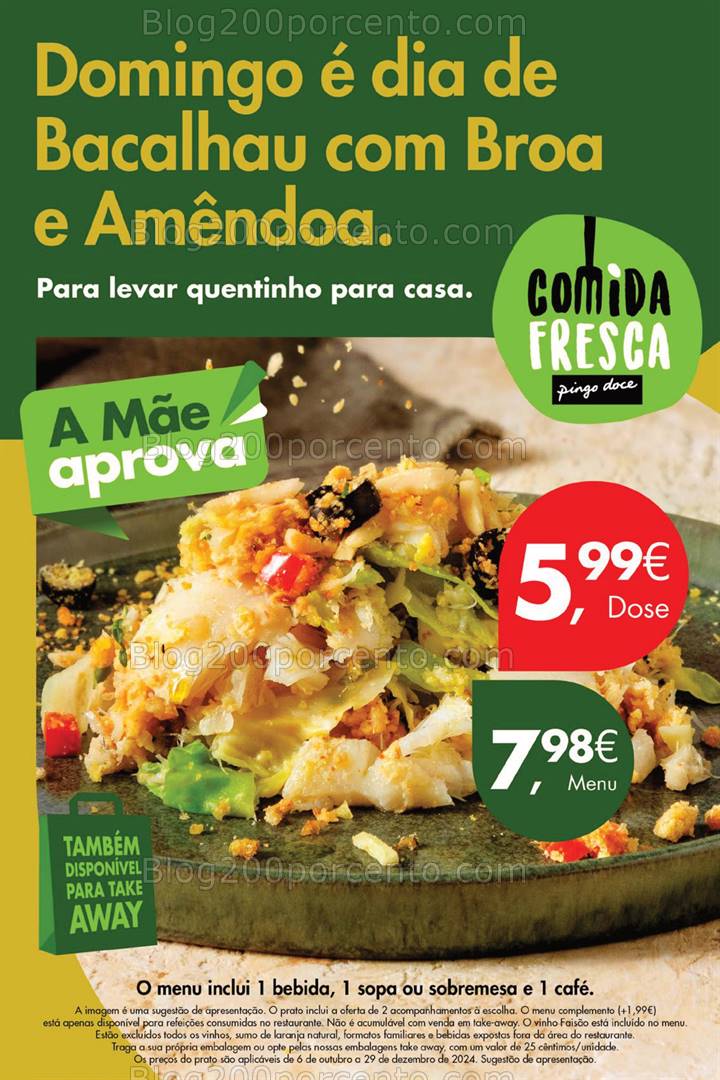 Antevisão Folheto PINGO DOCE Promoções Fim de Semana - 1 a 4 novembro