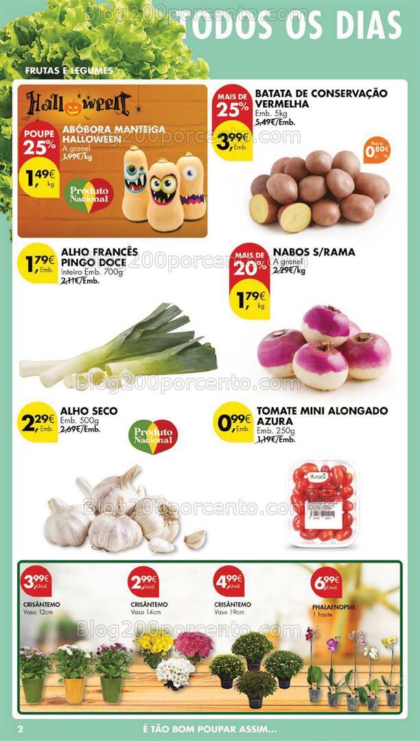 Antevisão Folheto PINGO DOCE Lojas Grandes Promoções de 29 outubro a 4 novembro