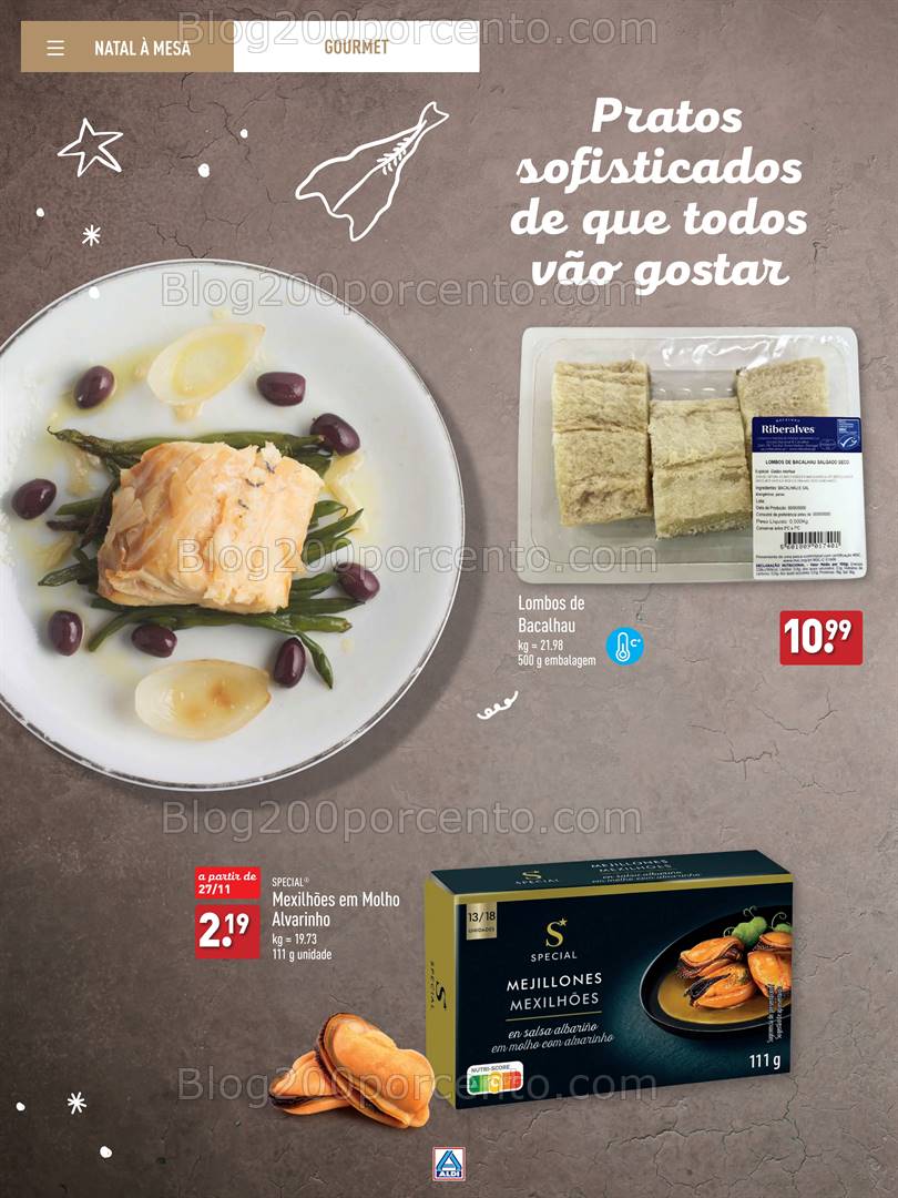 Antevisão Folheto ALDI Catálogo de Natal Promoções até 31 dezembro