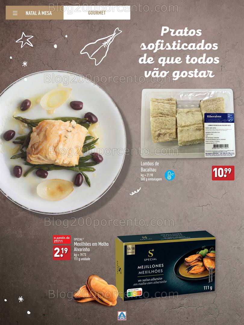 Antevisão Folheto ALDI Catálogo de Natal Promoções até 31 dezembro