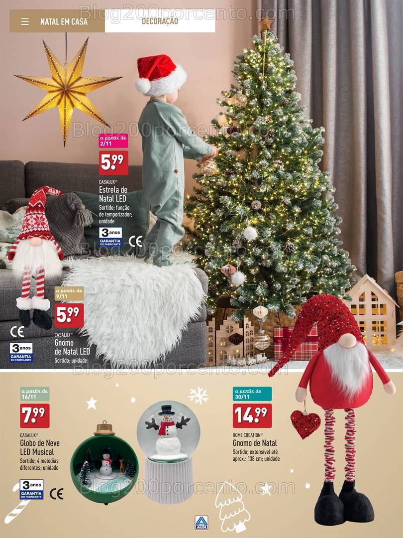 Antevisão Folheto ALDI Presentes de Natal Promoções até 31 dezembro