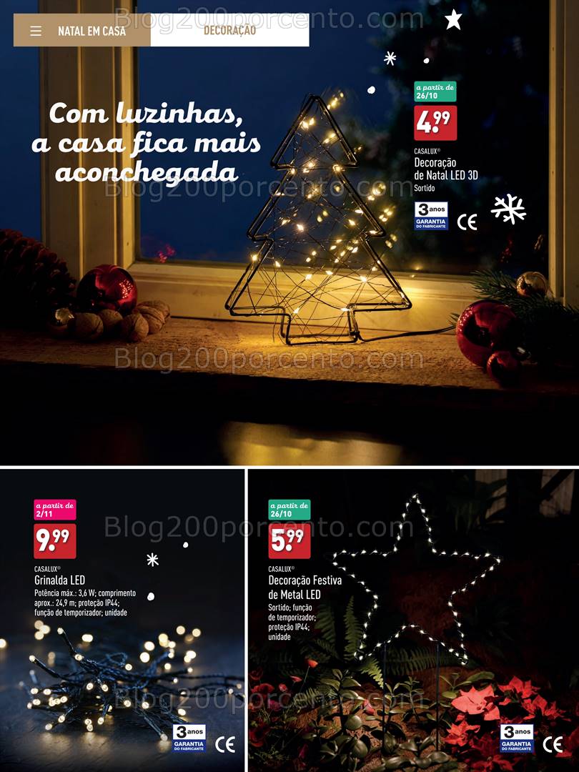 Antevisão Folheto ALDI Catálogo de Natal Promoções até 31 dezembro