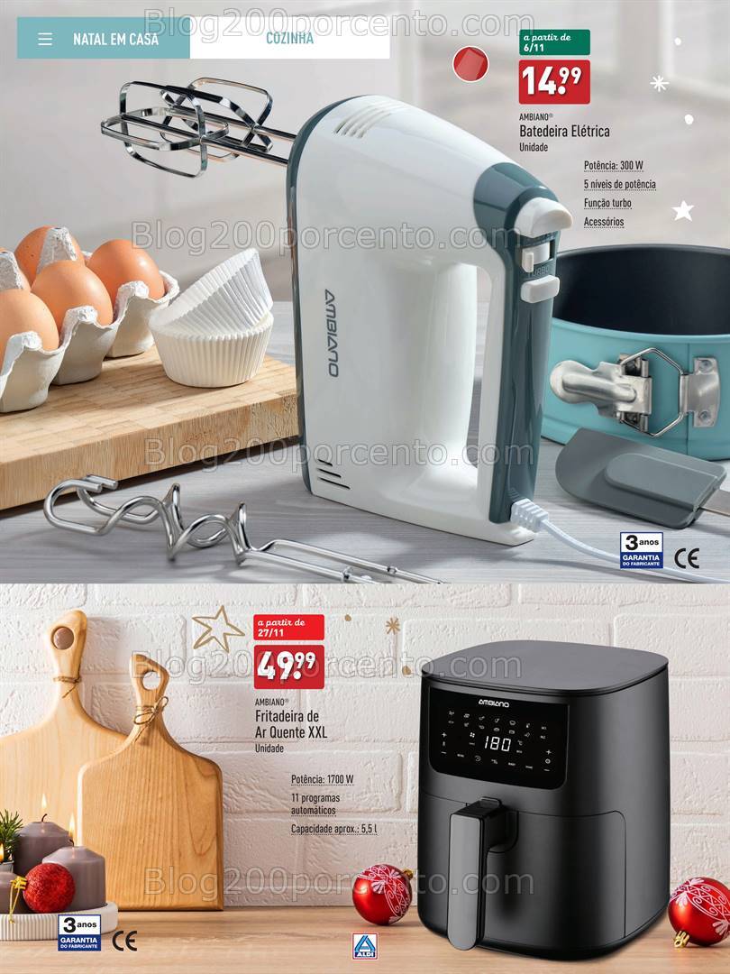 Antevisão Folheto ALDI Catálogo de Natal Promoções até 31 dezembro