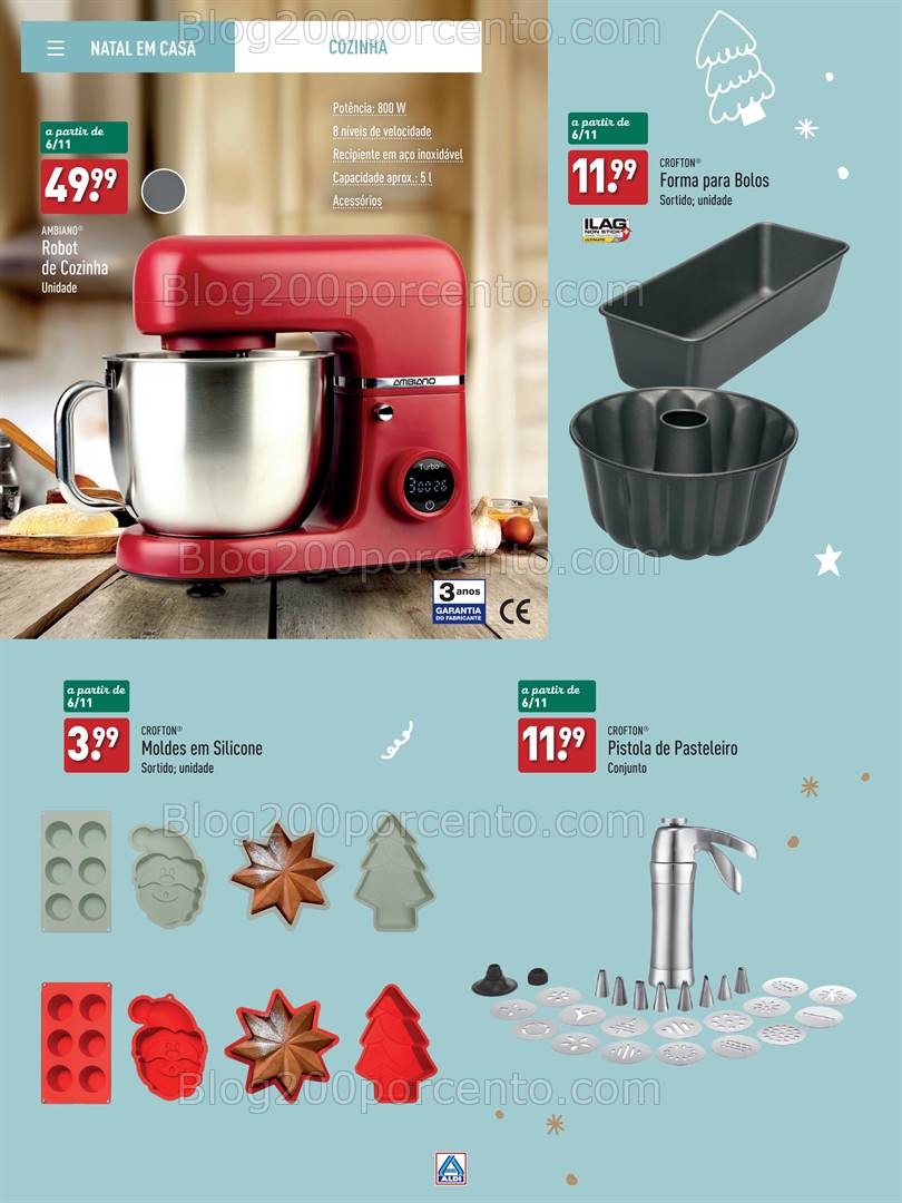 Antevisão Folheto ALDI Catálogo de Natal Promoções até 31 dezembro