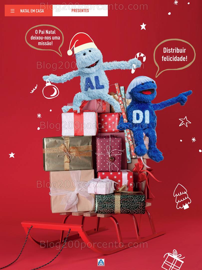 Antevisão Folheto ALDI Catálogo de Natal Promoções até 31 dezembro