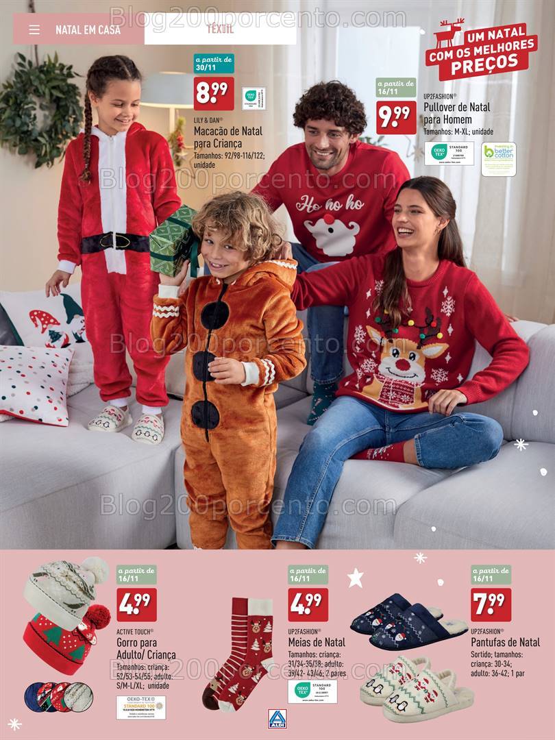 Antevisão Folheto ALDI Catálogo de Natal Promoções até 31 dezembro