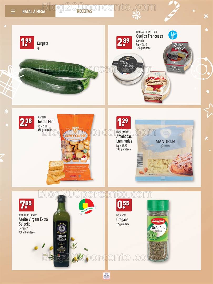 Antevisão Folheto ALDI Catálogo de Natal Promoções até 31 dezembro