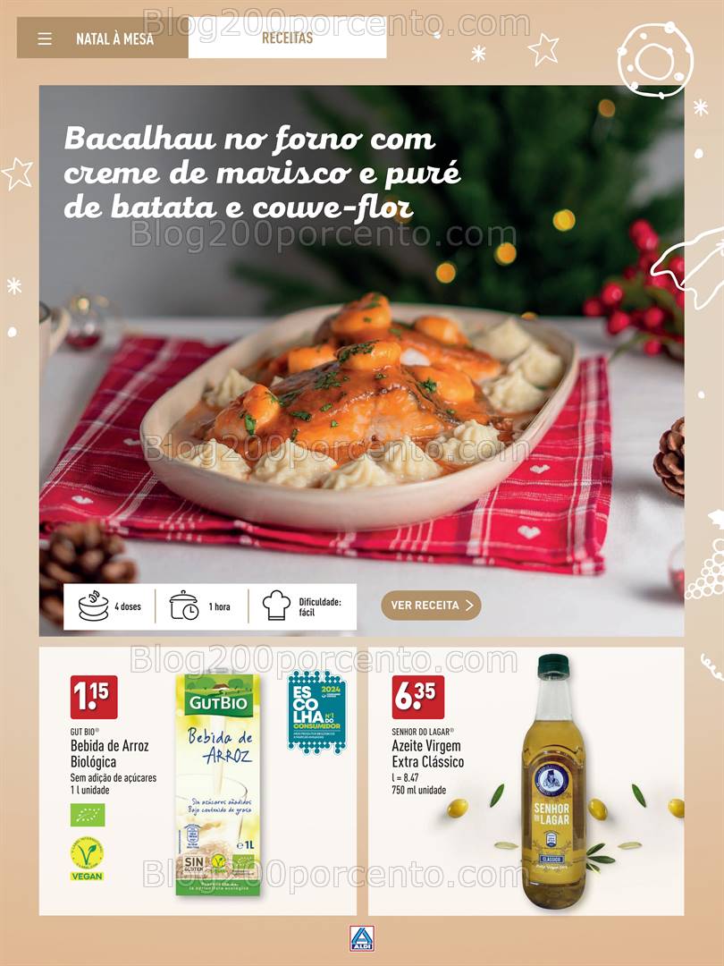 Antevisão Folheto ALDI Catálogo de Natal Promoções até 31 dezembro