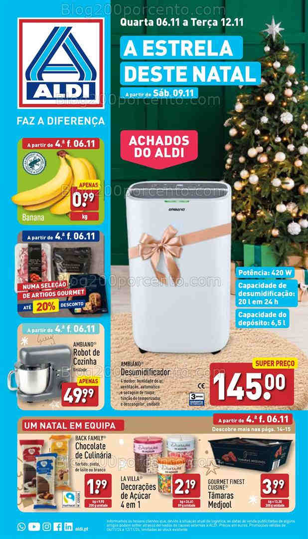 Antevisão Folheto ALDI Promoções de 6 a 11 novembro