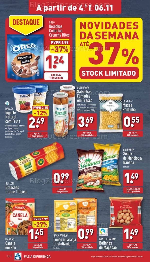 Antevisão Folheto ALDI Promoções de 6 a 11 novembro