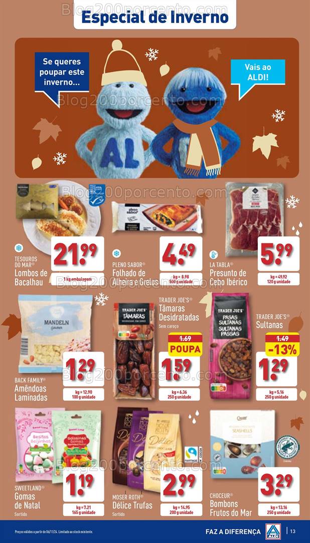 Antevisão Folheto ALDI Promoções de 6 a 11 novembro