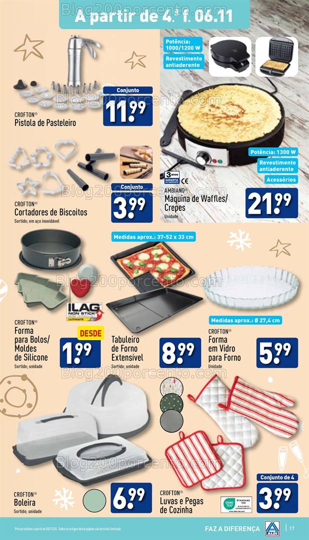 Antevisão Folheto ALDI Bazar Promoções a partir de 6 novembro