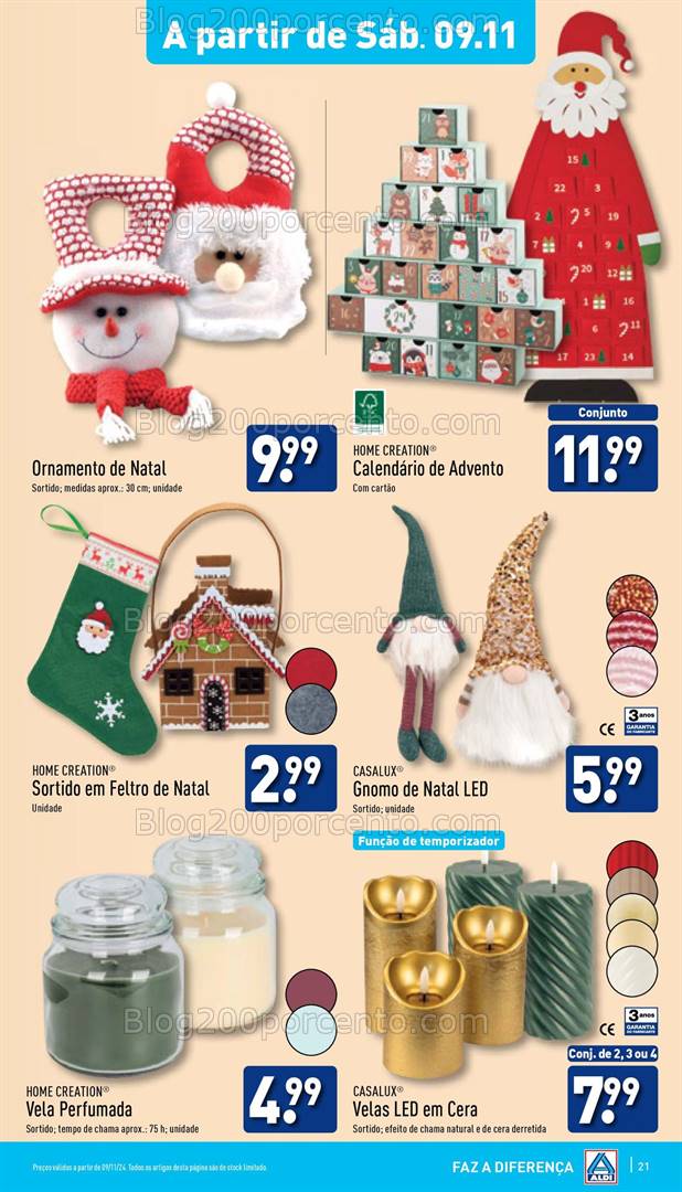 Antevisão Folheto ALDI Bazar Promoções a partir de 9 novembro