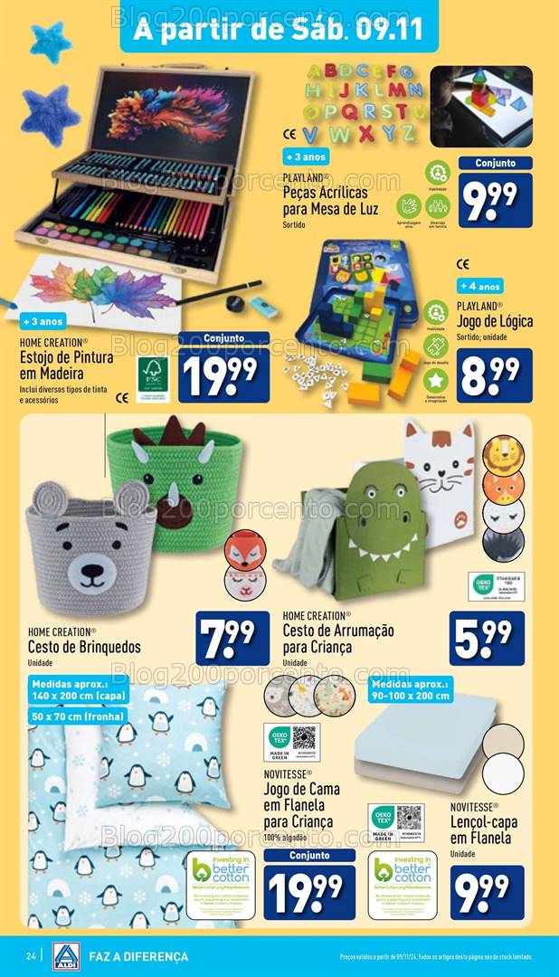 Antevisão Folheto ALDI Bazar Promoções a partir de 9 novembro