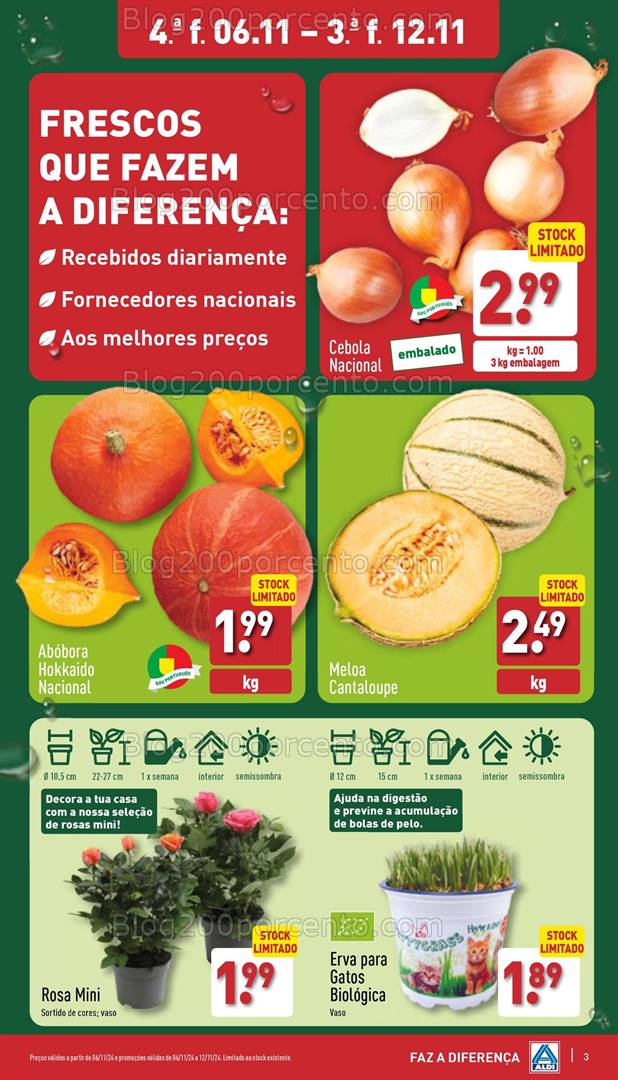 Antevisão Folheto ALDI Promoções de 6 a 11 novembro