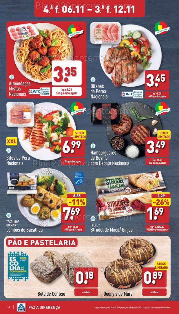 Antevisão Folheto ALDI Promoções de 6 a 11 novembro