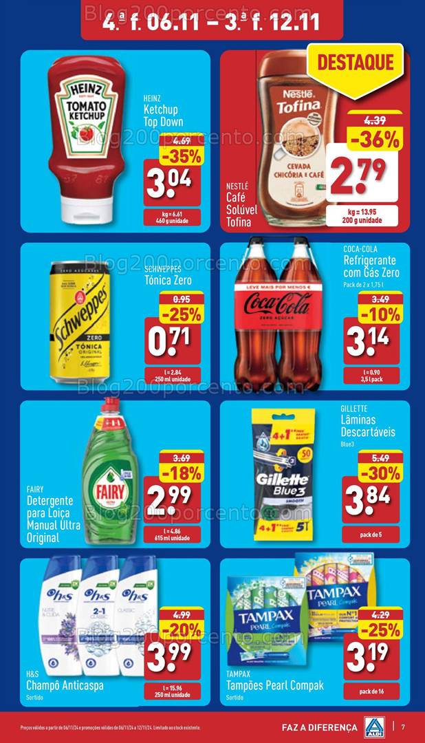 Antevisão Folheto ALDI Promoções de 6 a 11 novembro