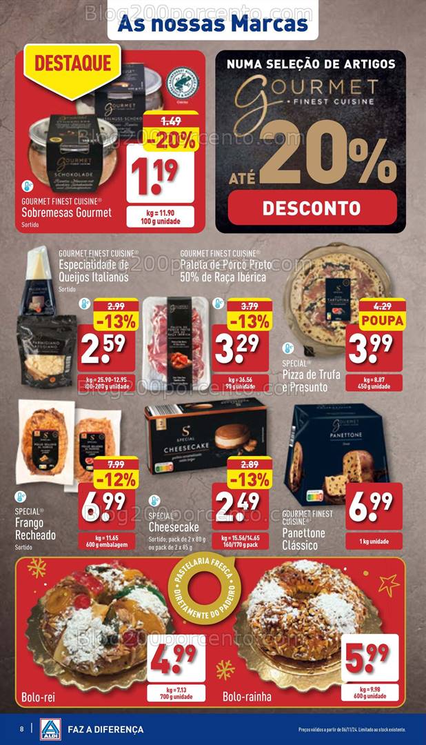 Antevisão Folheto ALDI Promoções de 6 a 11 novembro