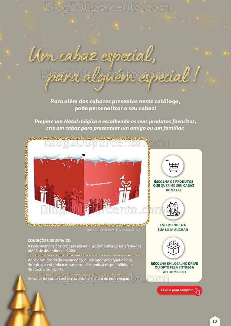 Antevisão Folheto AUCHAN Cabazes de Natal Promoções de 1 novembro a 31 dezembro