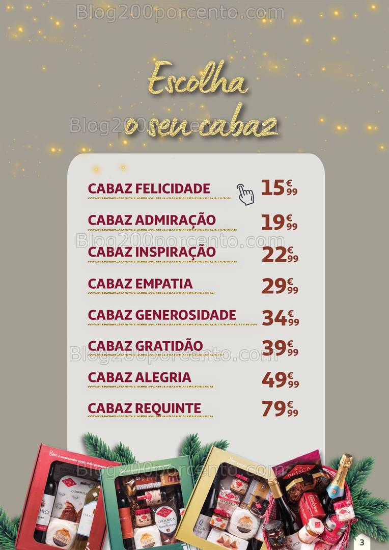 Antevisão Folheto AUCHAN Cabazes de Natal Promoções de 1 novembro a 31 dezembro