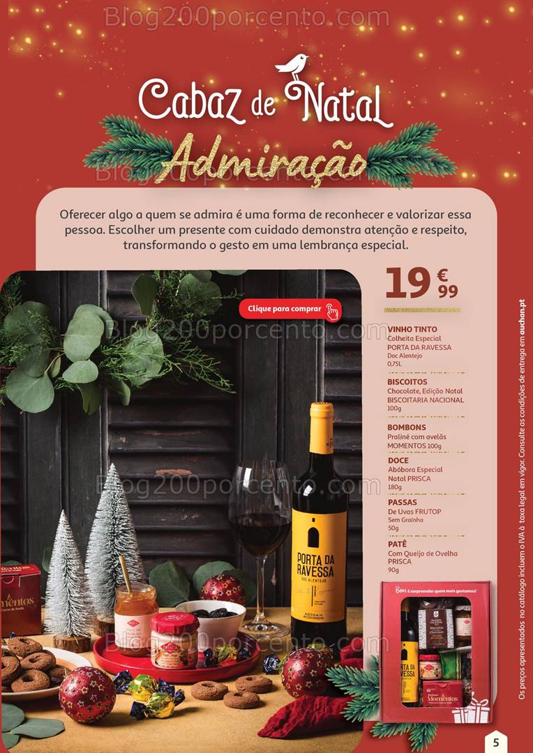 Antevisão Folheto AUCHAN Cabazes de Natal Promoções de 1 novembro a 31 dezembro