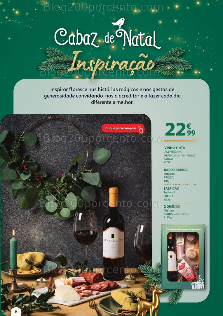 Antevisão Folheto AUCHAN Cabazes de Natal Promoções de 1 novembro a 31 dezembro