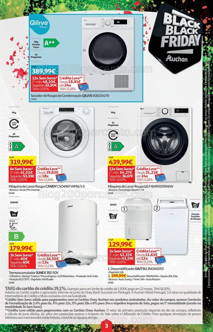 Antevisão Folheto AUCHAN Black Friday Promoções de 30 outubro a 11 novembro