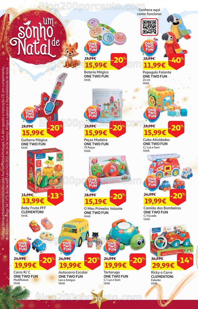 Antevisão Folheto AUCHAN Natal + Promoções de 1 a 18 novembro