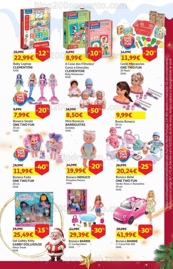 Antevisão Folheto AUCHAN Natal + Promoções de 1 a 18 novembro