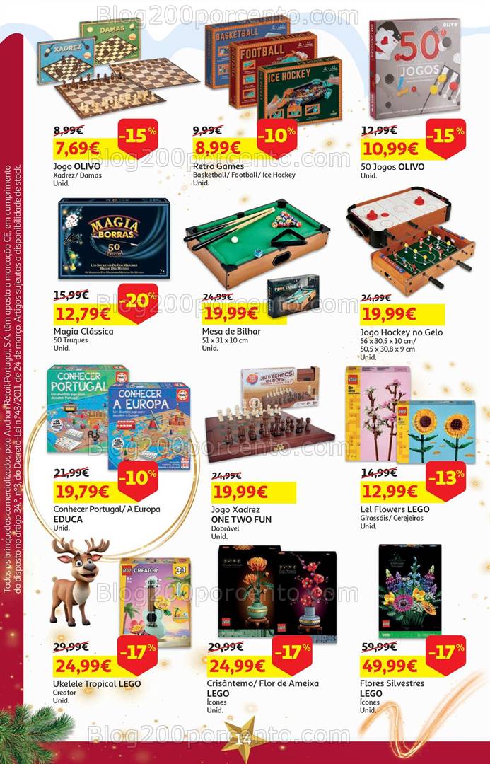 Antevisão Folheto AUCHAN Natal + Promoções de 1 a 18 novembro