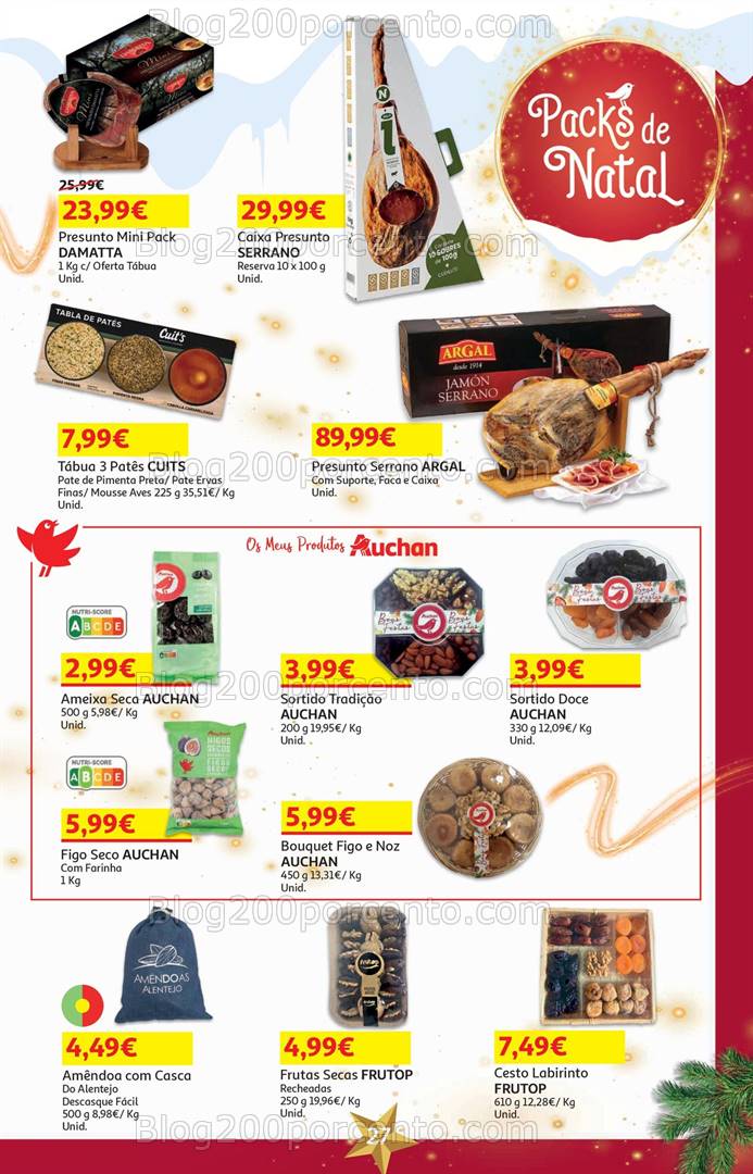 Antevisão Folheto AUCHAN Natal + Promoções de 1 a 18 novembro