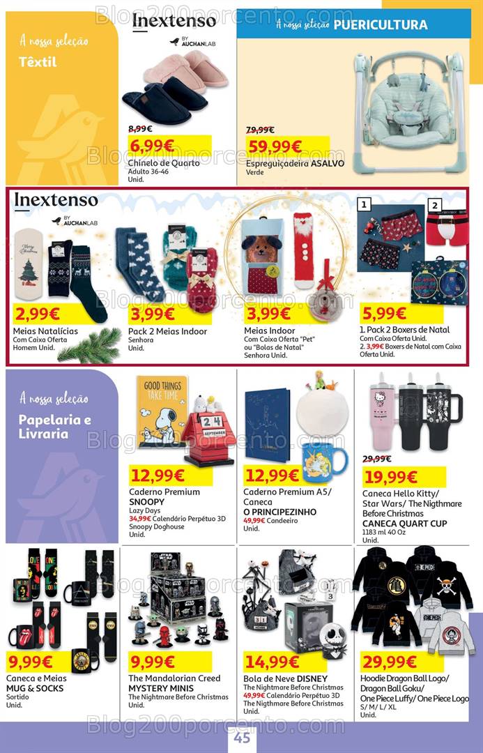 Antevisão Folheto AUCHAN Natal + Promoções de 1 a 18 novembro